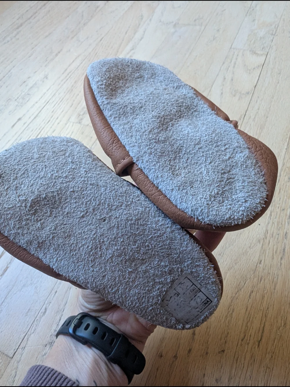 Soft Brown Leather Baby Moccasins - Cozy Slip-On Kids Shoes